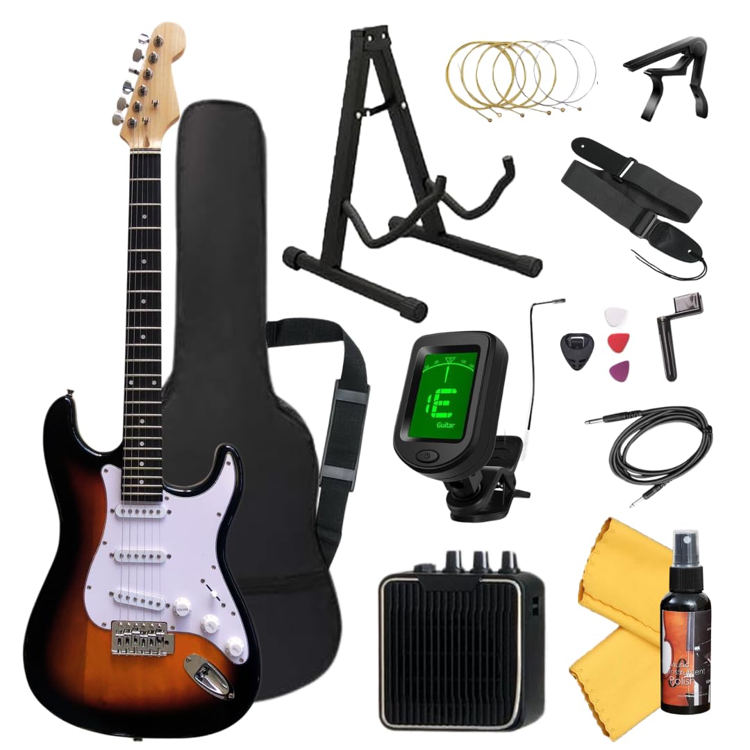 M2427-193-148】エレキギター初心者向け初心者セットケース付き