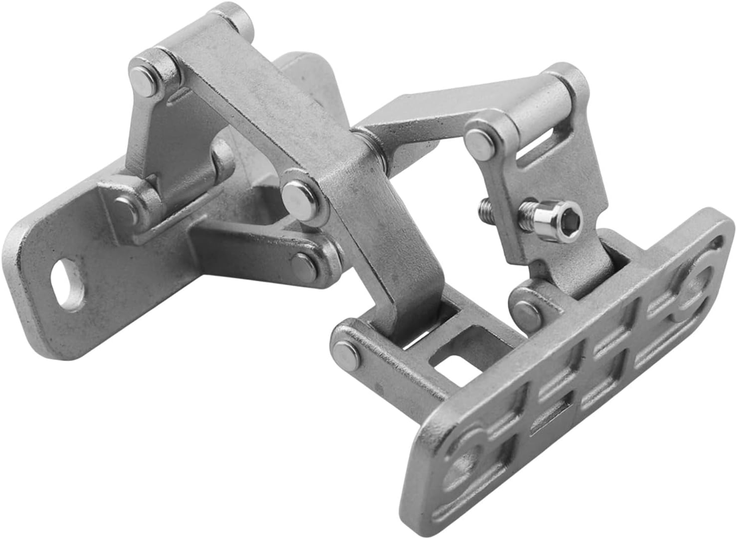 Stainless Steel 180 Degree Hidden Hinge for Heavy Duty Stone and Fire Doors, 70kg Load Capacity Thick Door Hardware