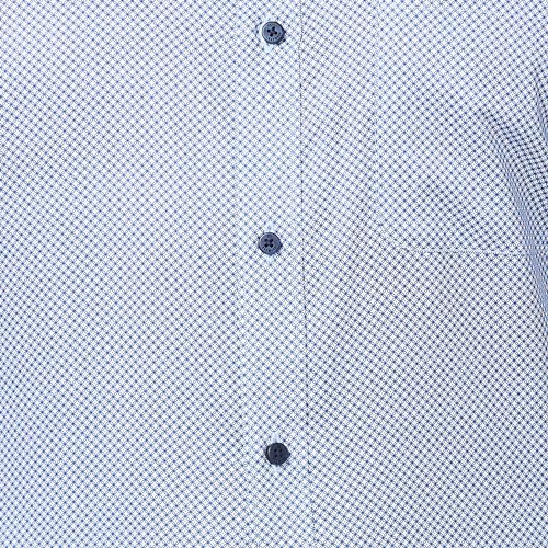 Image of Raymond Men's Slim Fit Pure Cotton Print Pattern Semi Cutaway Collar Full Sleeve Formal Shirt