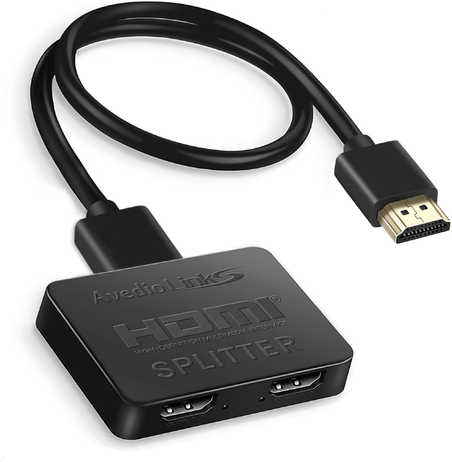 avedio links HDMI Splitter 1 in 2 Out [with 4FT HDMI Cable] 4K