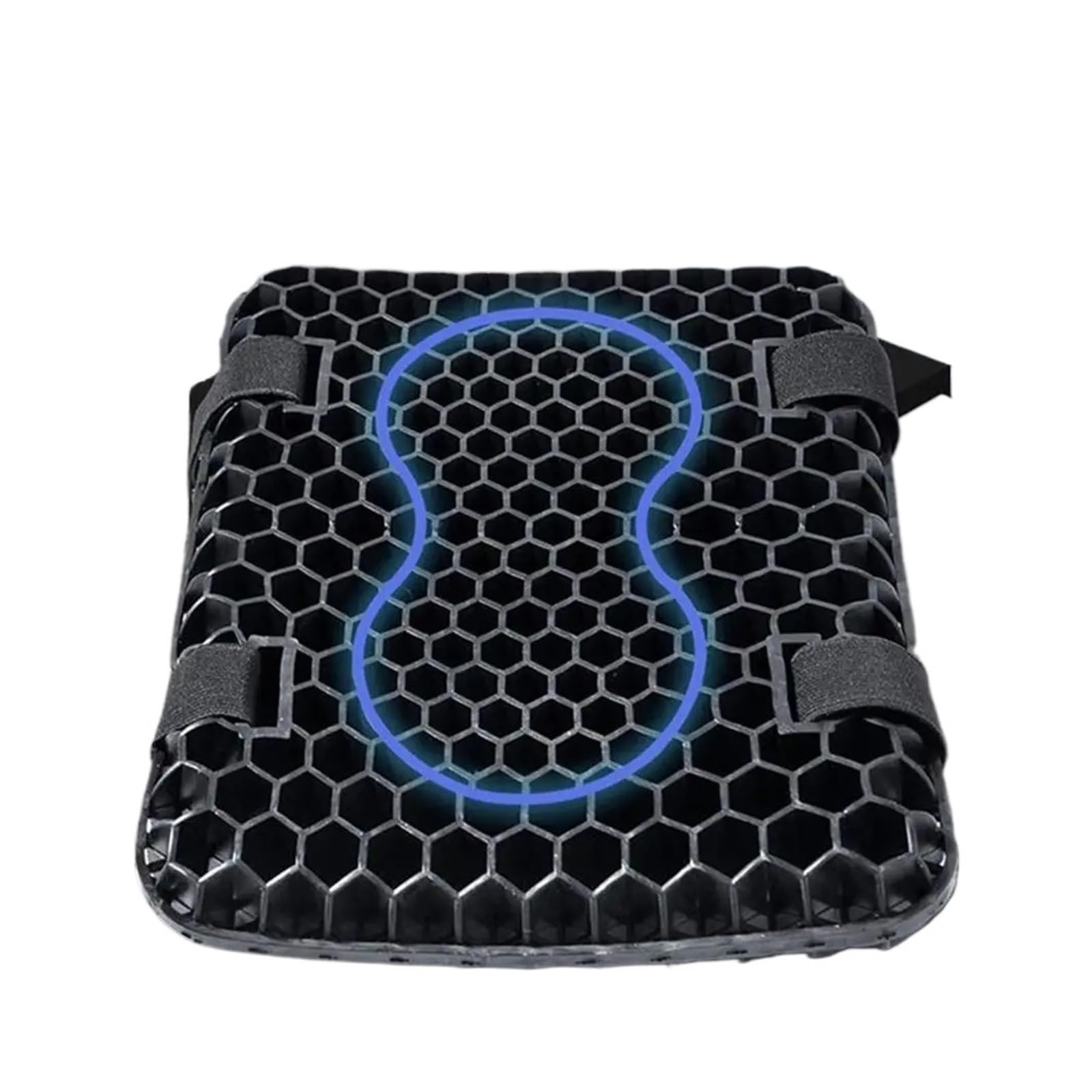 Cuscino per sella moto 3D a nido d'ape per cuscino del sedile Per Moto Struttura in gel Antiurto Traspirante Comfort Sollievo dalla pressione