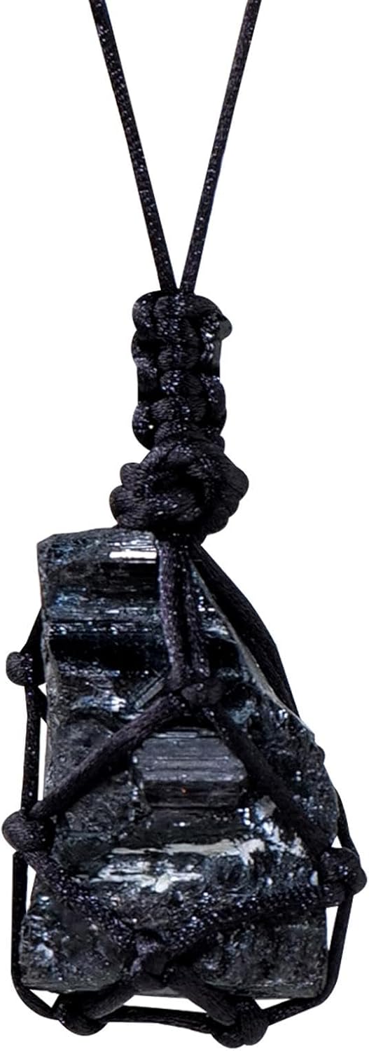 Women’s Crystal Necklace – Daily Wear Jewelry Featuring Natural Jet Stone Pendant & Braided Rope, Ideal for Casual, Dates, and Parties Women’s Crystal Necklace – Daily Wear Jewelry Featuring Natural Jet Stone Pendant & Braided Rope, Ideal for Casual, Dates, and Parties