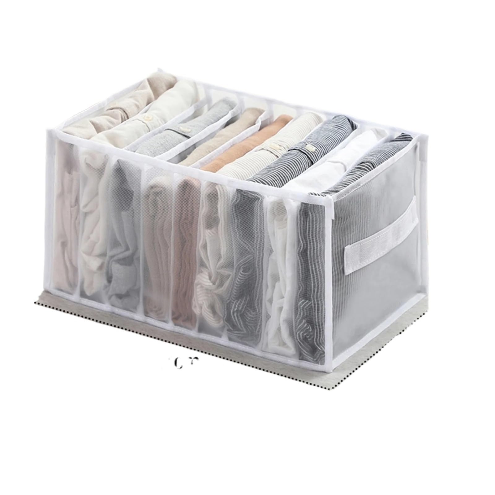 DFGRGRV Drawer Organiser Closet storage box folding underwear partition drawer jeans wardrobe clothes(Blue,Color08)