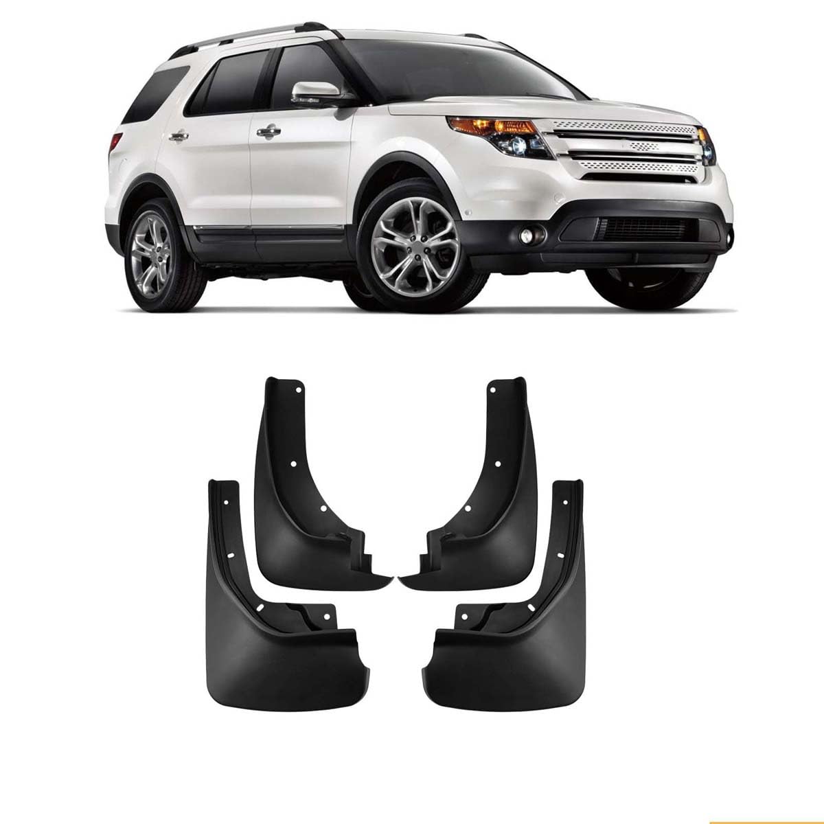 ZcsfcpA Car mud flaps,Compatible with Ford Explorer 2011-2019,Car exterior accessories