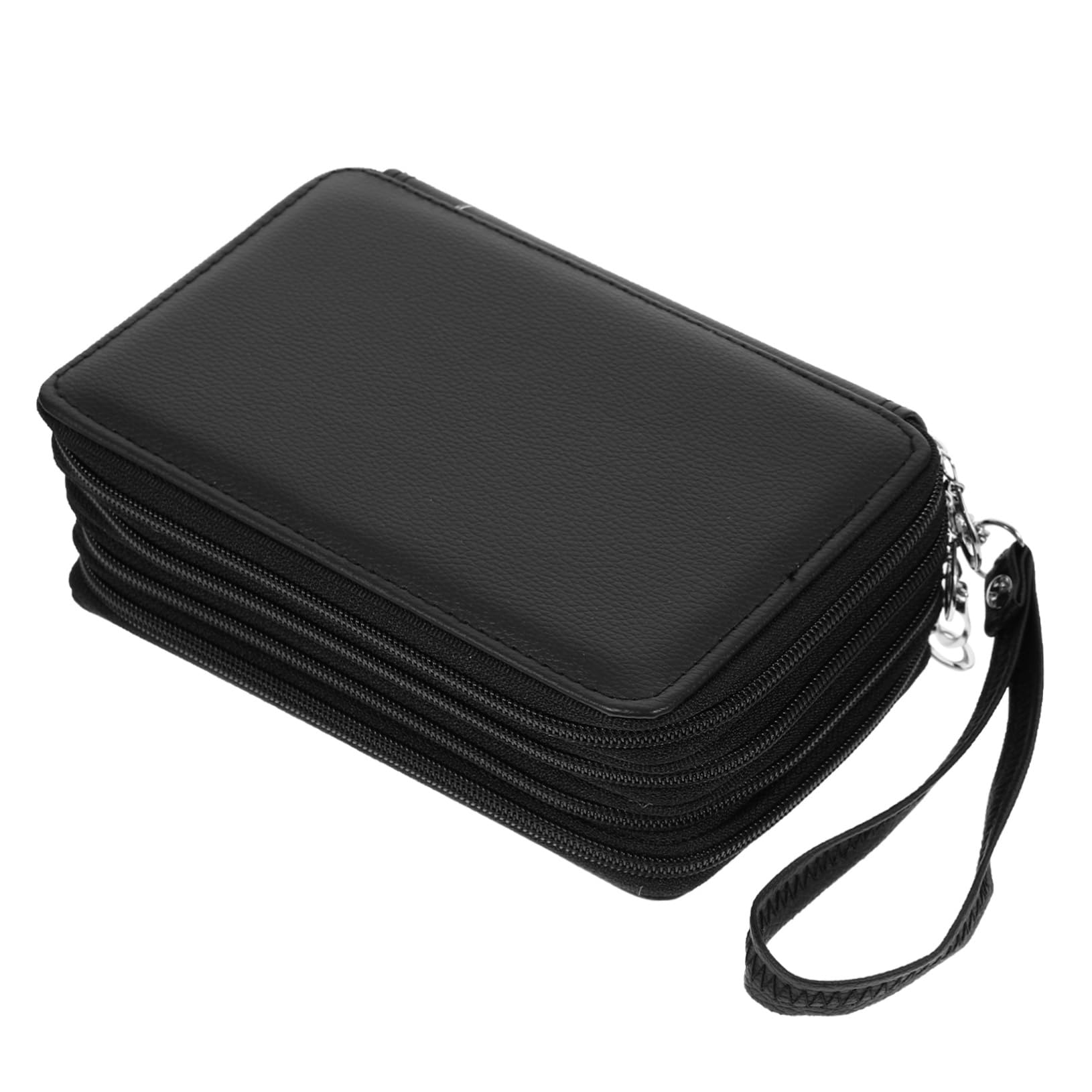 Uonlytech Astuccio Portapenne Grande Capacità 4 Strati in Pu e Tessuto, Organizzatore Spazioso per Matite, Penne e Pennarelli, per Studenti e Ragazzo Ragazza