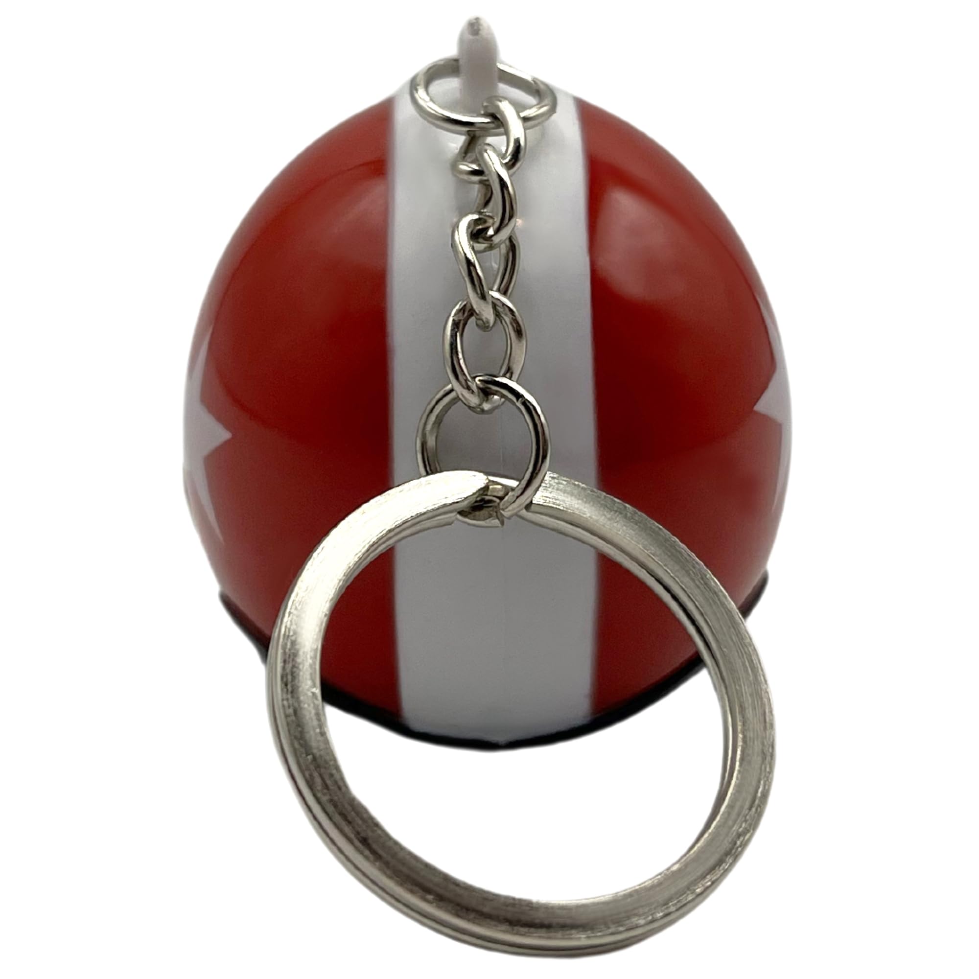 Llavero casco de Moto, Motorcycle Helmet Keychain, Rojo, 1 Unidad - imagen 3