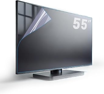 Anti Glare Film for 55 Inch TV Screen Protector Out Blue Light, Matte Finish for Reducing Glare, Controlling Reflections, and Enhancing TV Viewing Comfort,Anti Scratch, No Bubbles 55INCH 1211