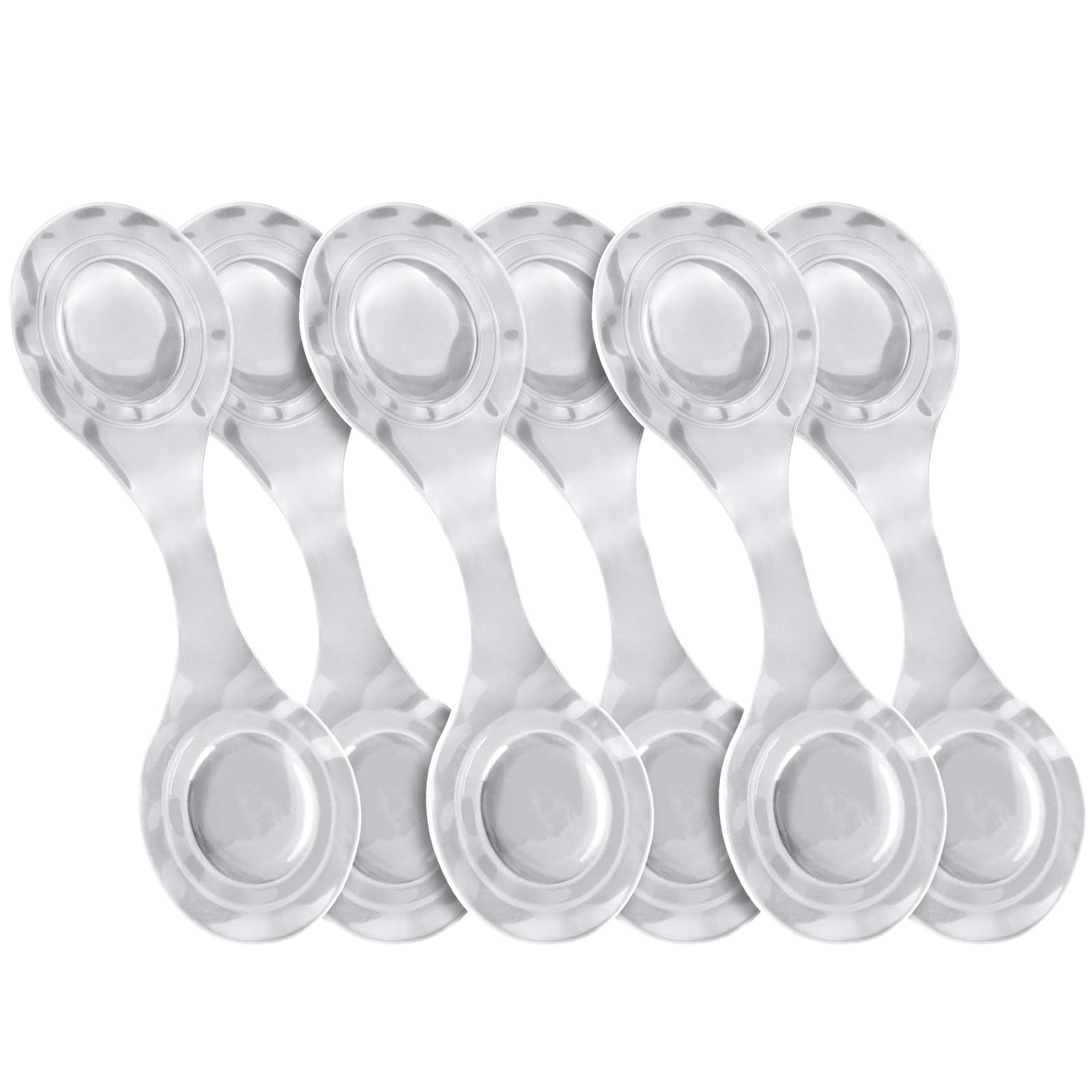 flintronic 6 PCS Reflective Magnetic Clips, Magnetic Reflector Clips, Night Safety Warning Reflector for Clothes, Backpack, Pram, Car and More, White