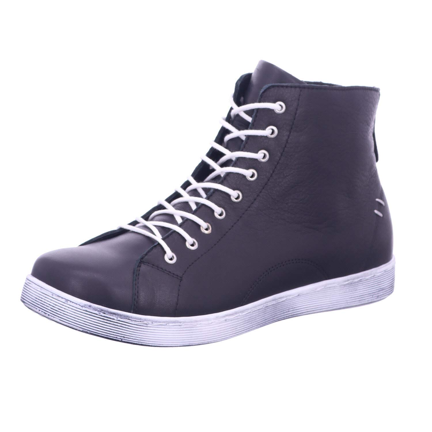 Andrea Conti Damen Schnürer, Sneaker, Schwarz/weiß,
