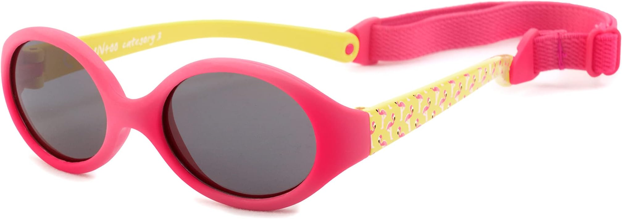 Kiddus Baby Sunglass 0-12 months 1-2 years UV400 Protection. Polarized. Adjustable and Detachable Strap Band. Infant Toddler Flexible Sunglasses for Newborn.