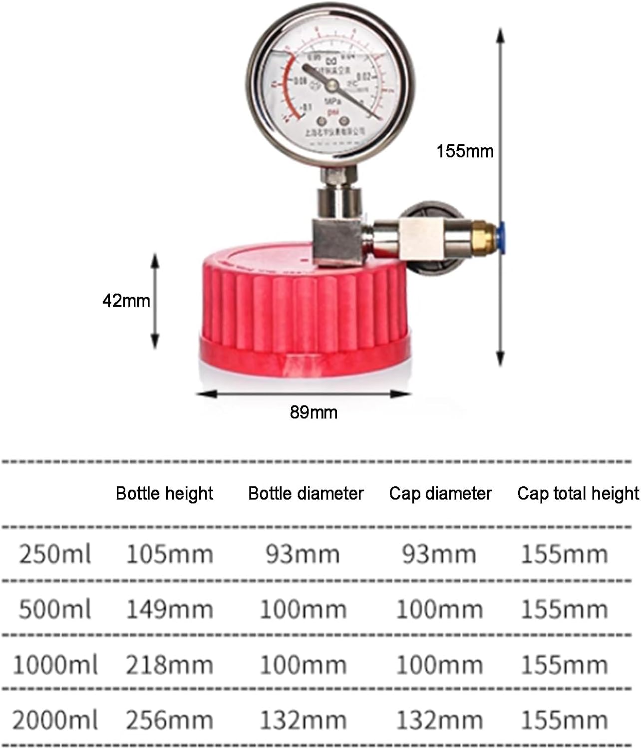 COYEUX Glass Vacuum Chamber, Laboratory Degassing Chamber, with Stainless Steel Vacuum Gauge, Resin Bubble Remover, for Silicone and Epoxies