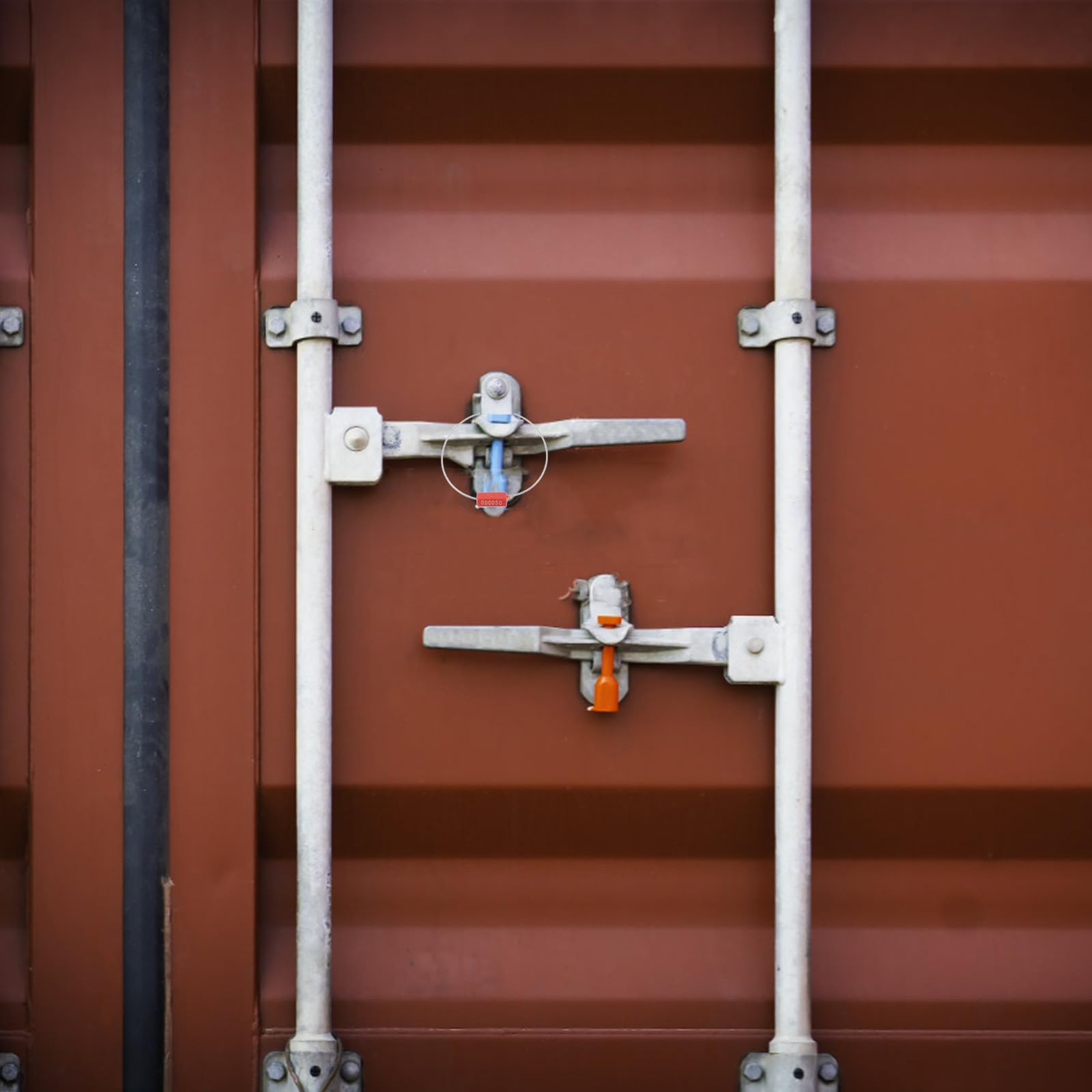 UKCOCO 100pièces Joint de Câble Scellé de Sécurité Acier Étiquettes Expédition Numérotées pour Camions et Conteneurs Fermoir Inviolable et Réglable