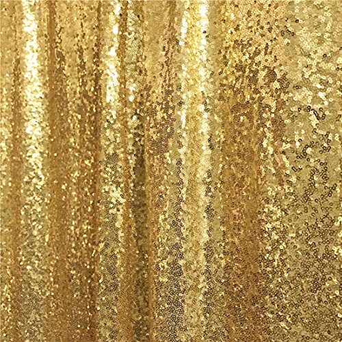 Trlyc Gold Sequin Backdrop Curtain 3X7Ft Shiny Gold Curtain Glitter Backdrop For Party Wedding Birthday Graduation Christmas #TOP2