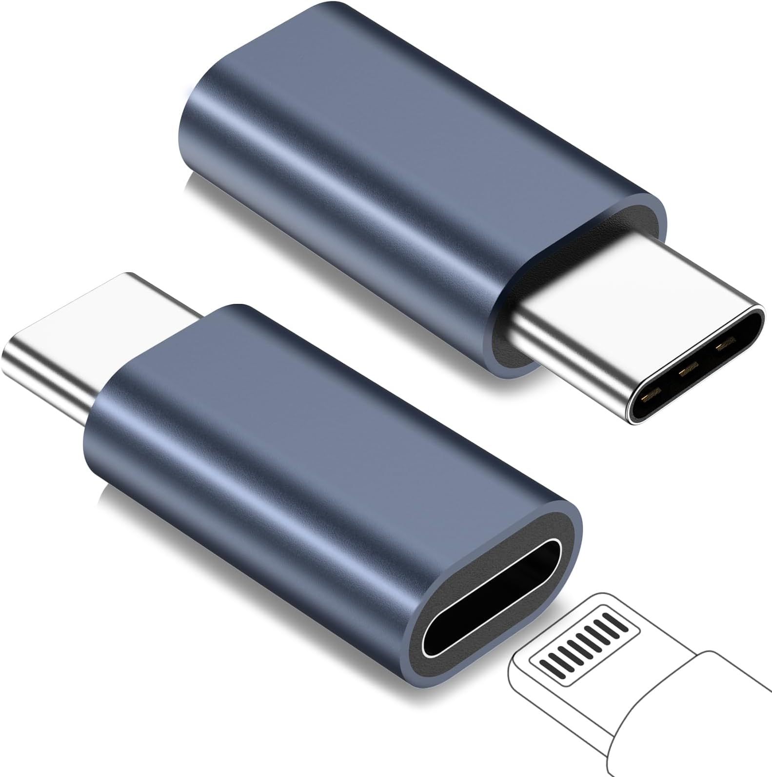 Mcdodo 60W Lightning To USB-C Adapter – Female Lightning To Male Type-C Converter For Fast Charging IPhone 15, IPad, MacBook (No OTG/Audio)