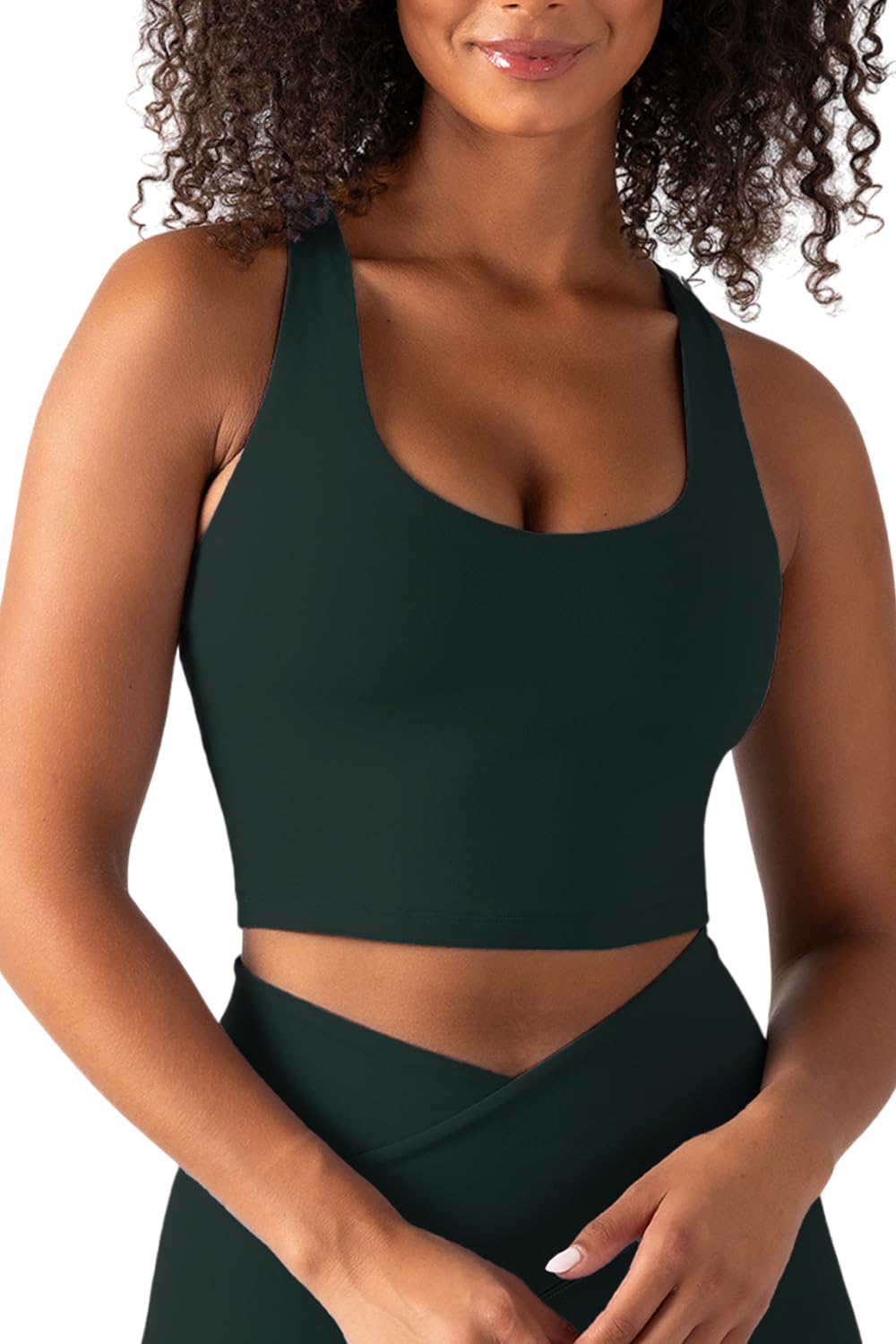 YITTY Active Sports Bra Tank, Tank Top for Women with Built-in Bra, Racerback, Removable Cups, Low-Impact Yoga and Gym