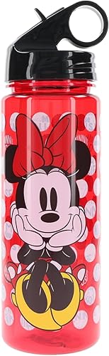 Silver Buffalo Disney Minnie Mouse - Botella de agua Tritan, 20 onzas, 1 unidad (paquete de 1)