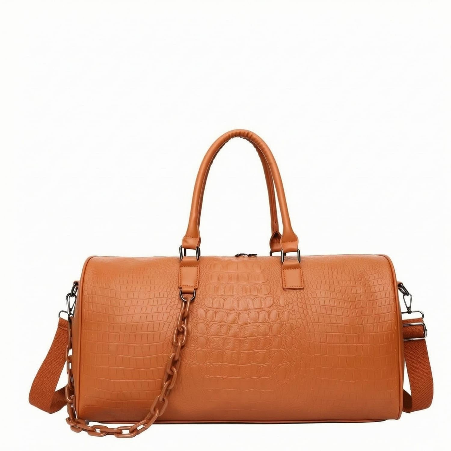 URJIX™ Detachable Shoulder Strap Yellow Brown PU Leather | Carry Options Storage PU Leather Yellow Brown-image-44