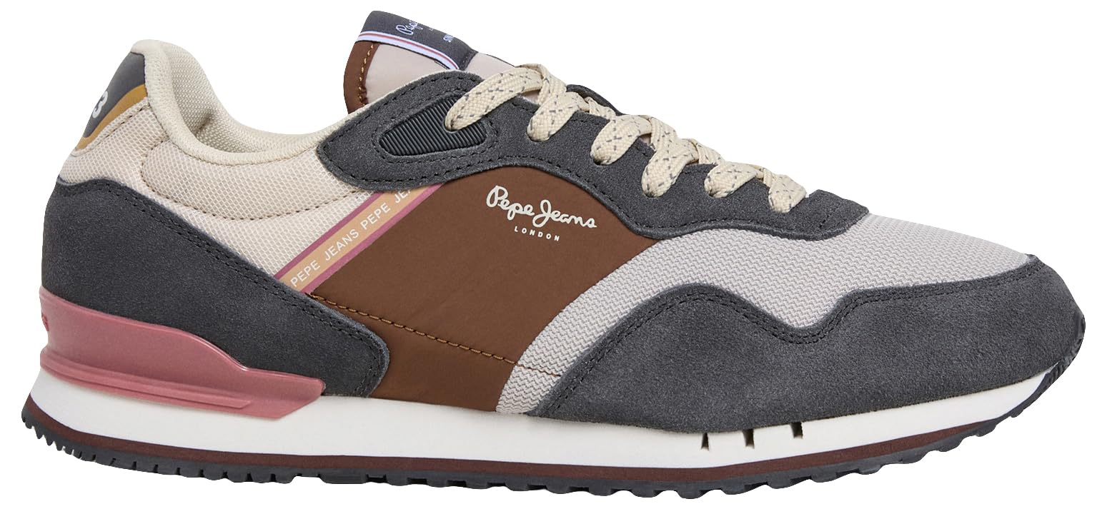 Pepe Jeans Men's London Mind M Sneak, Grey (Thunder Grey), 8 UK