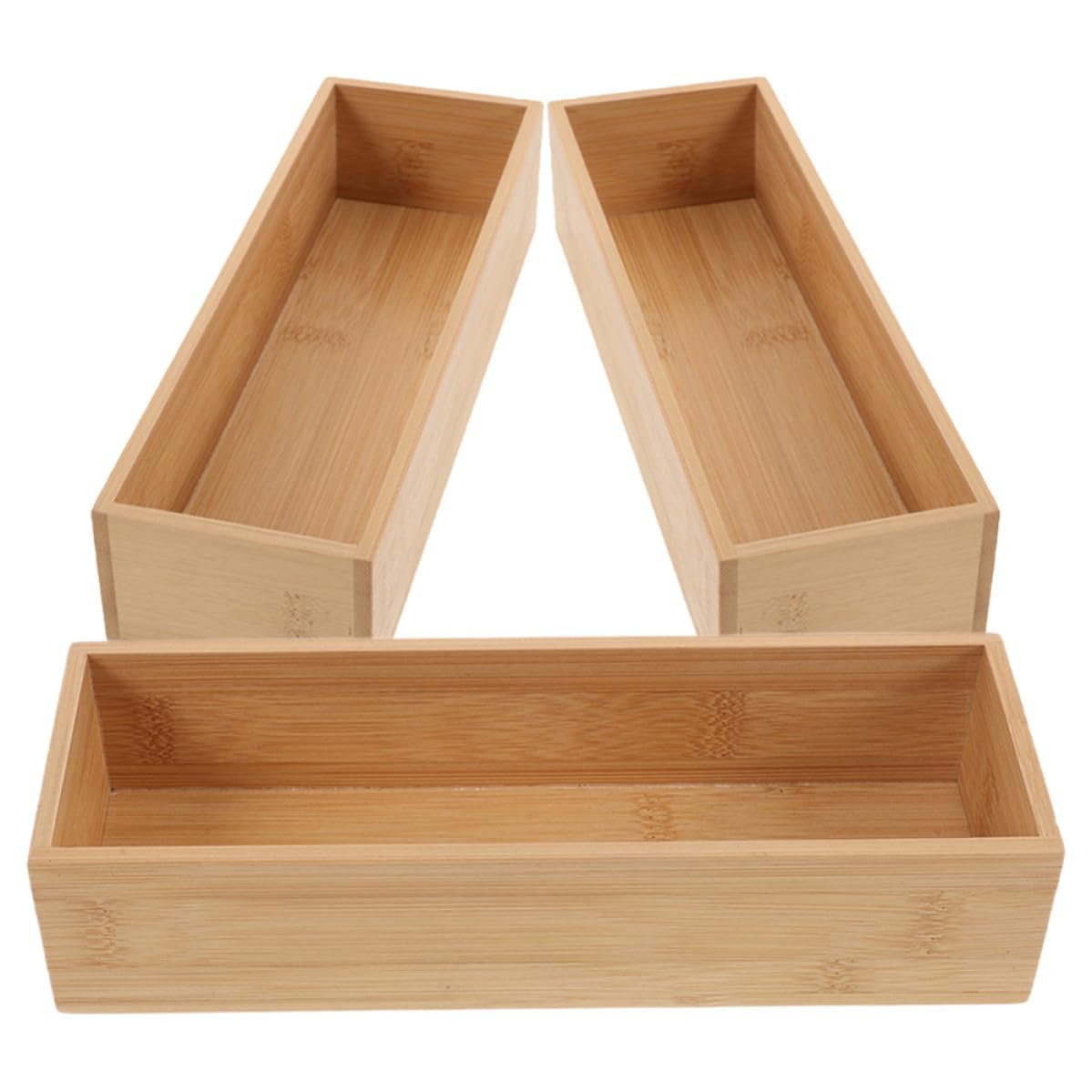 Organisateur de tiroir pour ustensiles de cuisine et cosmétiques Luxshiny 3 compartiments