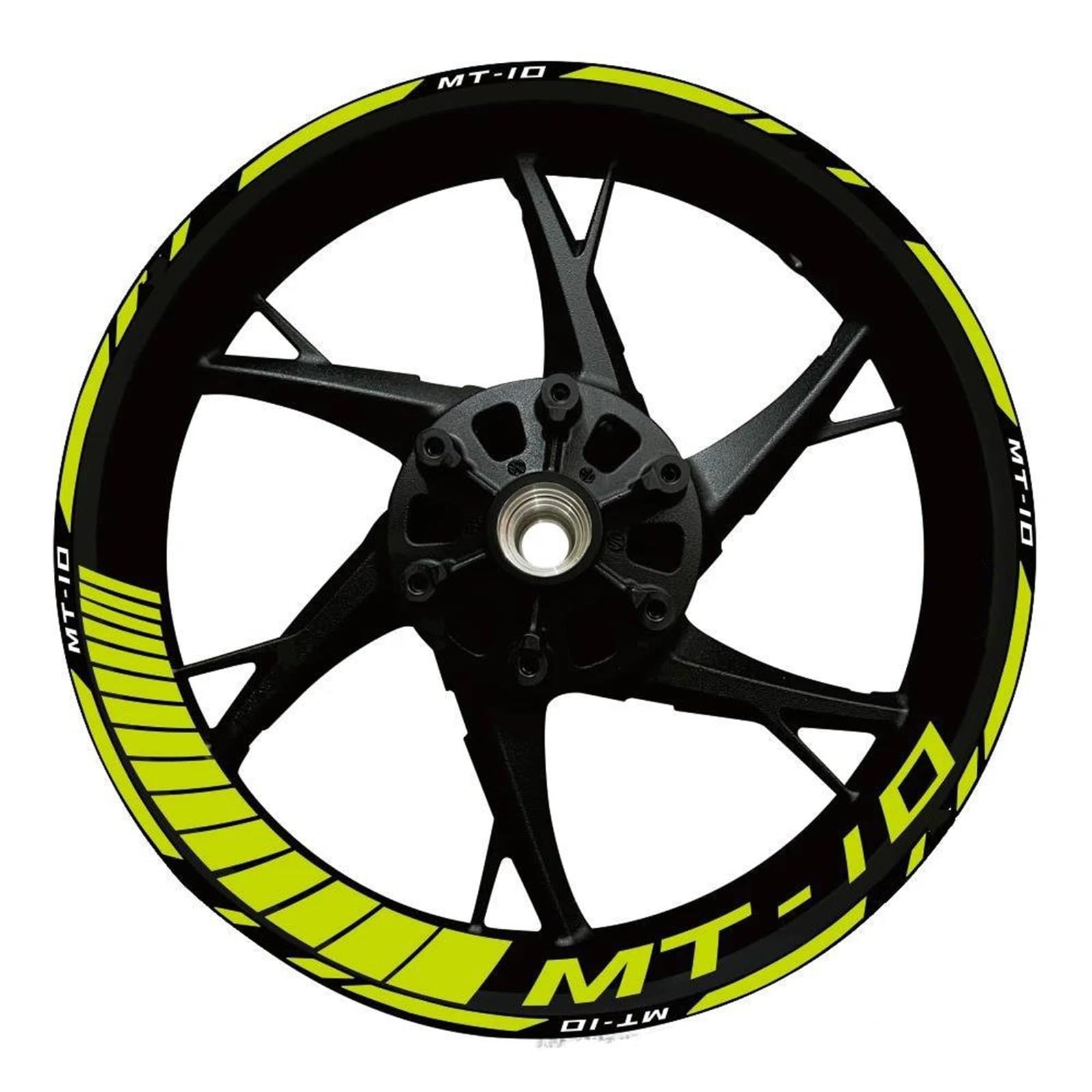 Stickers Motorcycle Accessories Reflective Rim Edge Stripes Wheel Stickers for Yamaha MT10 MT-10(Style 1)