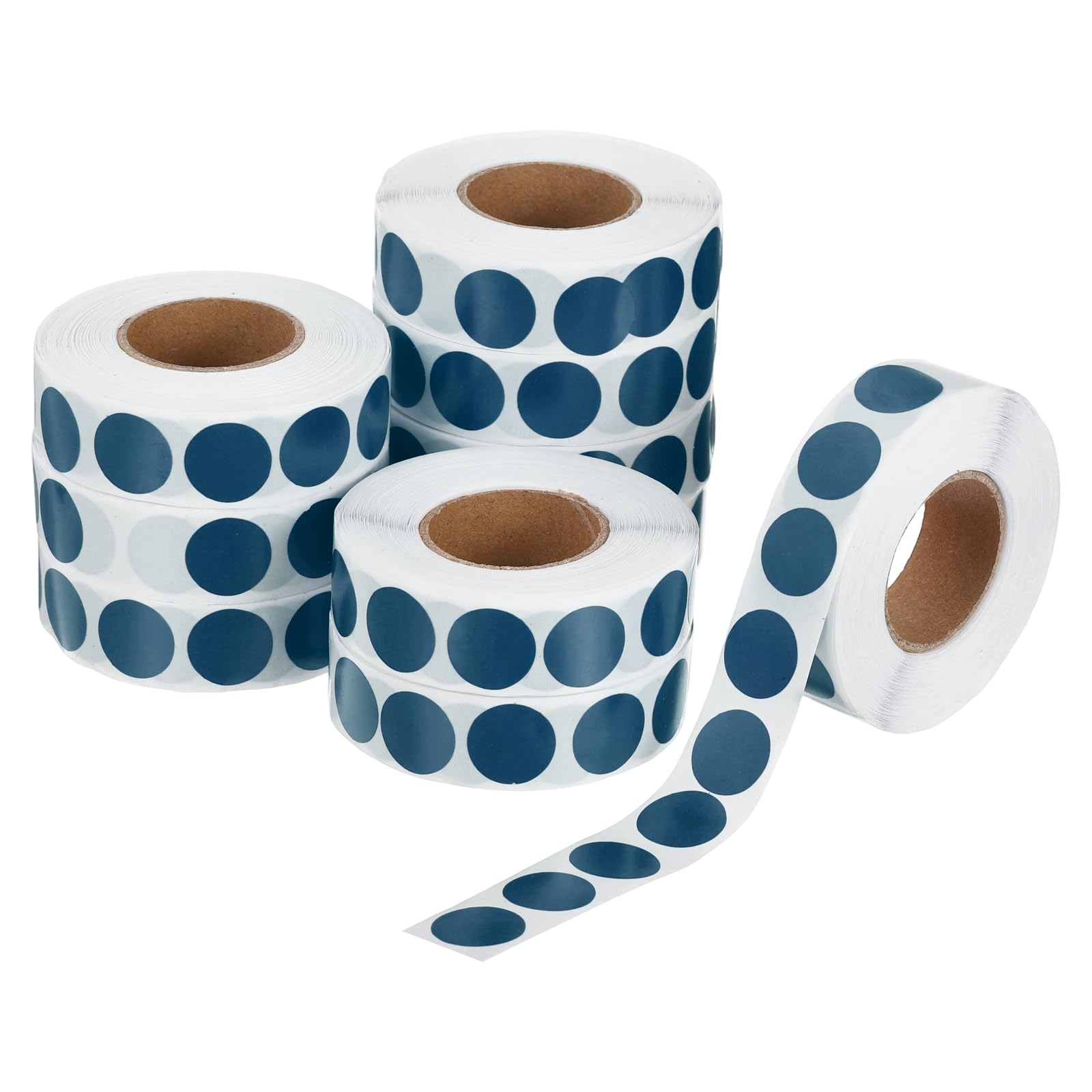 PATIKIL 10000Pcs 10 Roll Colored Dot Stickers, 0.5" Circle Stickers Self Adhesive Circle Price Tag Coding Label for Office Business Yard Sale Garage Sale Home Decor, Gray Blue