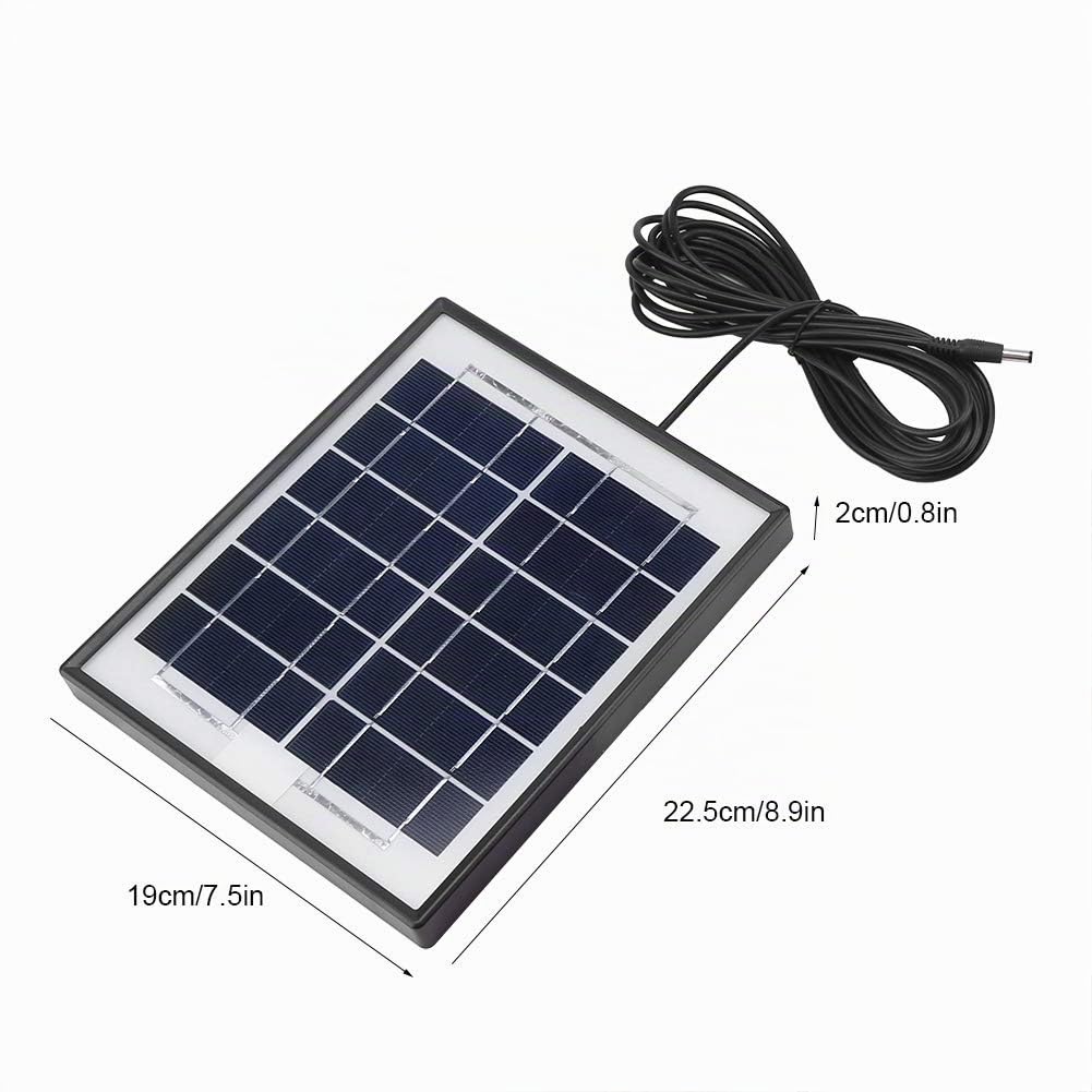 Kit de Panel Solar, Paneles Solares, con 3 Bombillas LED Kit Solar de 4W Batería 3.7V Energía Solar para Patio, Jardín, Canal, Camino