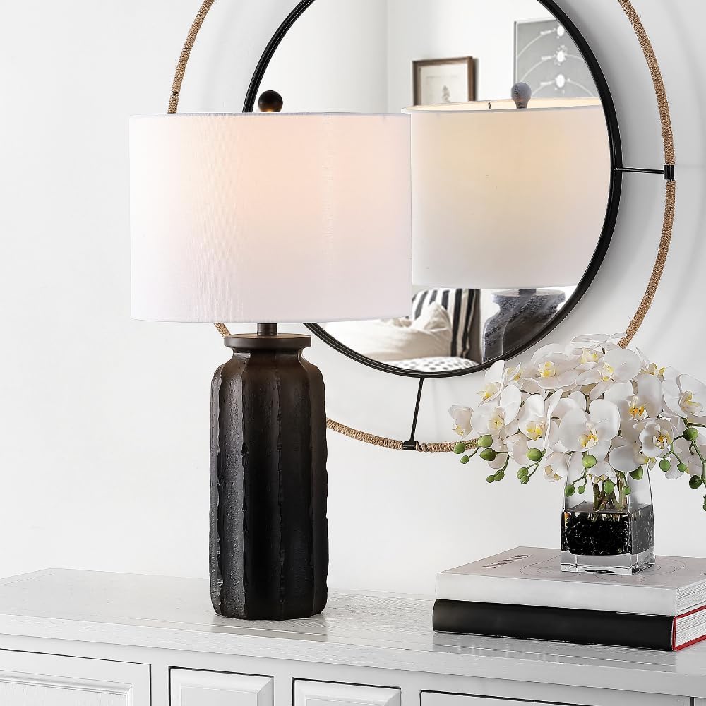 Candri 26" Ancient Inspirations Matte Black Table Lamp