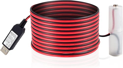 Miniatura 2 de Kit de reemplazo de eliminador de batería USB 5V a 1.5V 3V 4.5V 6V 9V convertidor de fuente de alimentación 1 a 4 piezas AA AAA cable de conexión 78