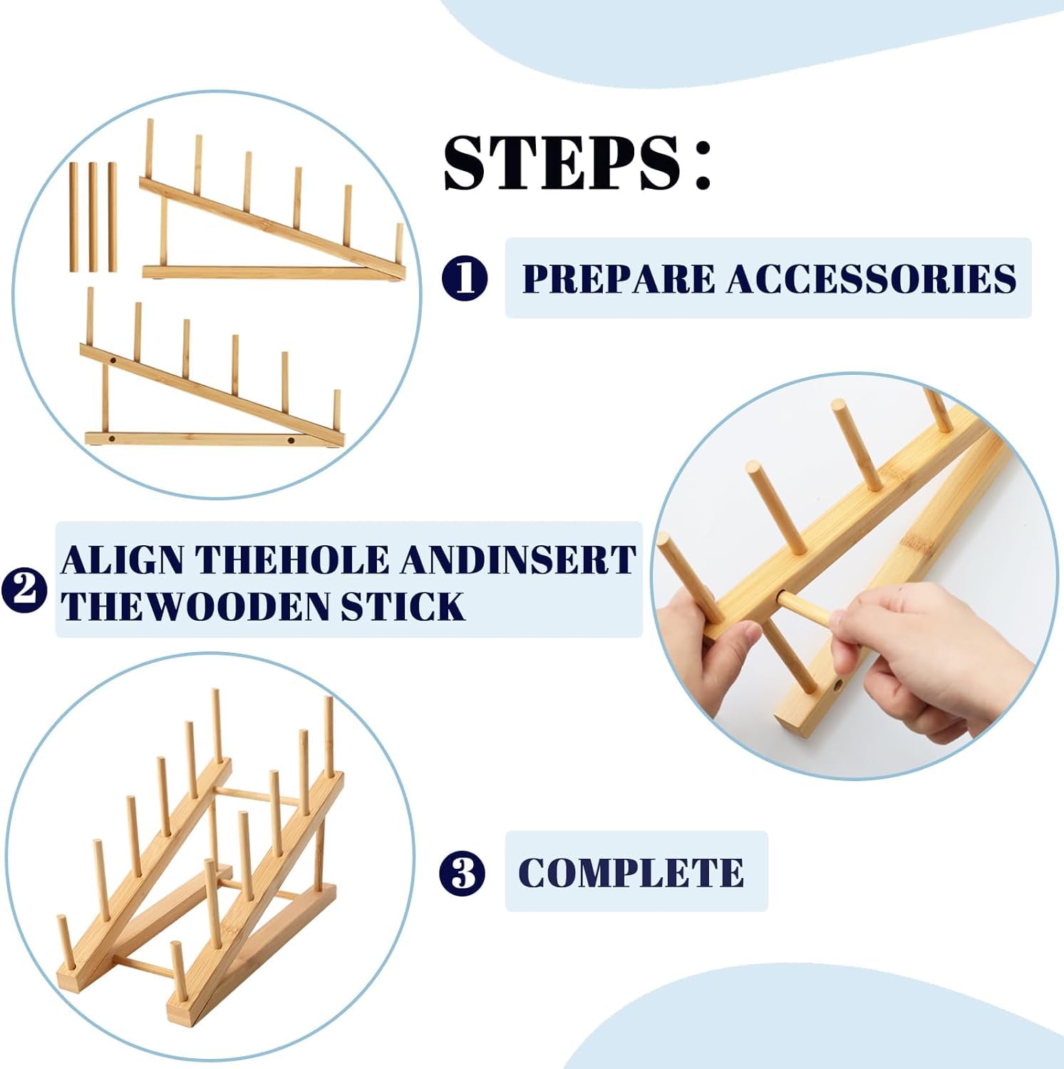 GIKIMO Wooden Puzzle Storage Rack, 2 Pcs Puzzle Organizer Puzzle Holder Rack, Jigsaw Puzzle Storage Rack Organizer Shelf for Adults Craft Collection Lovers