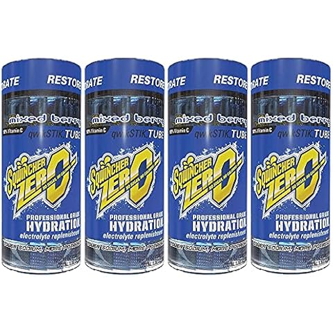 Sqwincher Zero Qwik Stik Sugar Free Electrolyte Powdered Drink Mix Low Calorie - Assorted Flavors And Sizes (Mixed Berry, 40 Sticks) Cover