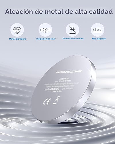 Miniatura 7 de para Apple Cargador Mag-Safe 2 Pack, Cargador Inalámbrico Magnético para iPhone 17/17 Pro/17 Pro Max/Air/16 15 14 13 12 Pro Max Plus mini,