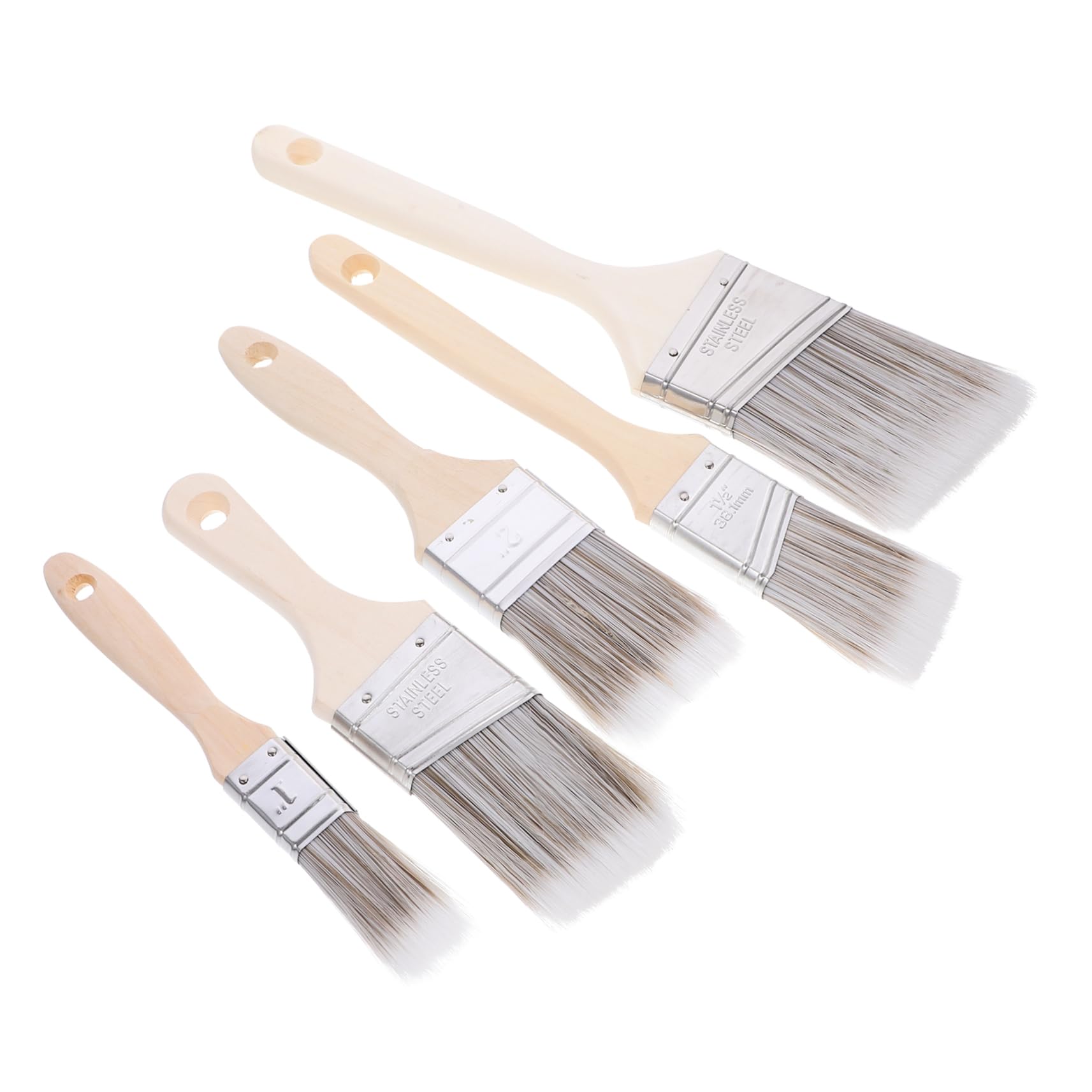 Uonlytech 5 Juegos Pincel De Pintura Cepillo De Alambre Borde De Pintura para Marcadores De Máquinas Limpiadoras De Alfombras Artista para De Pared Paleta con 5 Piezas * 5