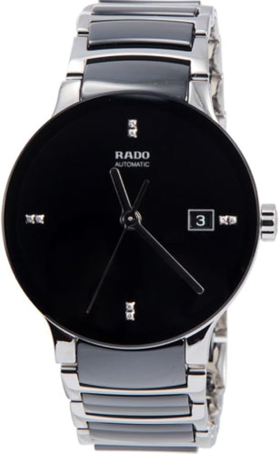 RADO メンズ 時計 黒色 ステンレススチール