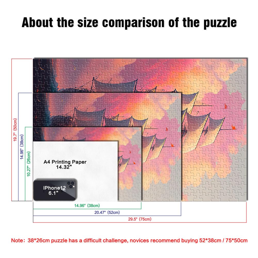 Puzzle da 2000 pezzi per adulti nave pirata Giocattoli che creano dipendenza e sfidano l'intelligenza del cervello grande regalo 70x100cm