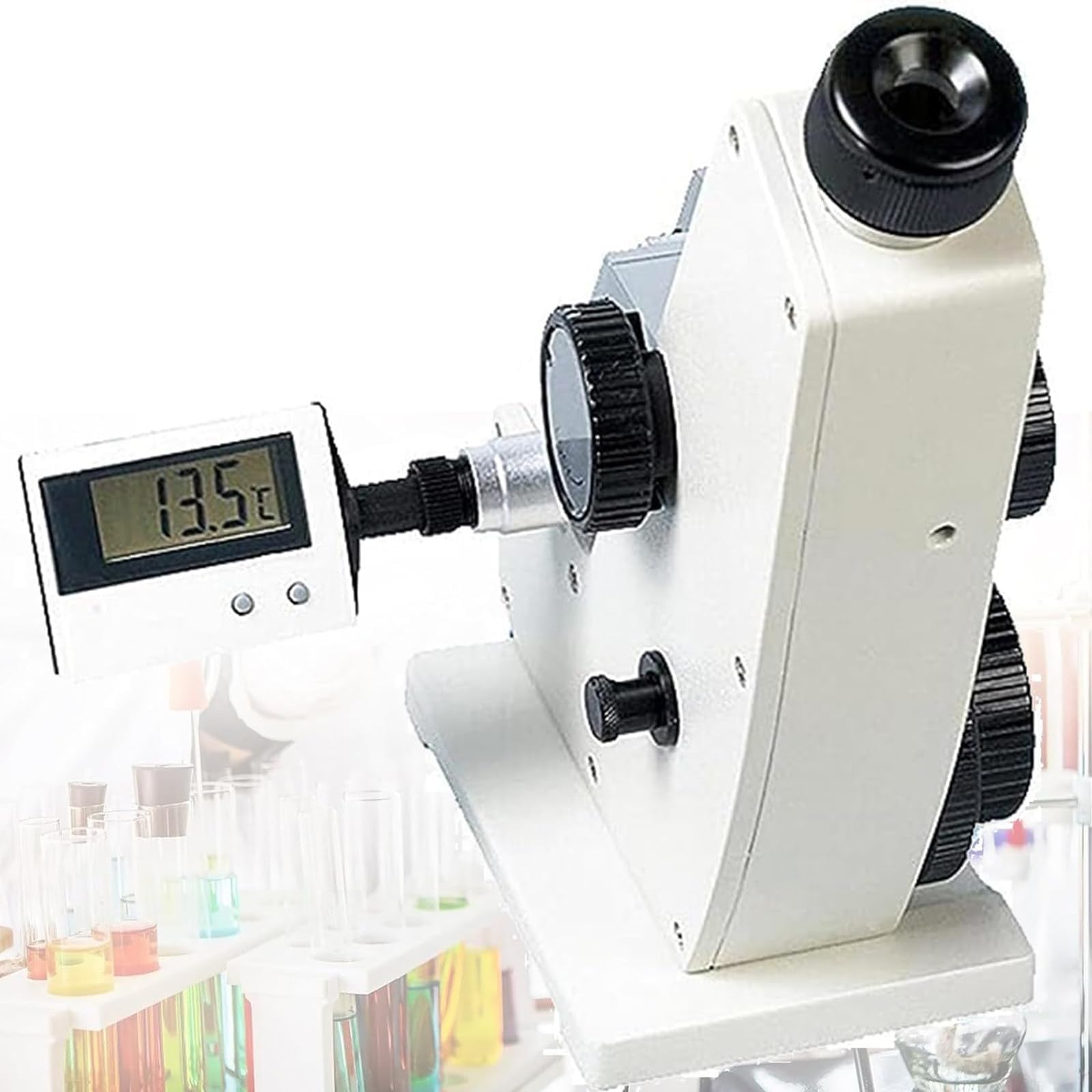 ABBE Refraktometer Monokular Messbereich 1.3000-1.7000 nD 0.0002 Genauigkeit für Erdölindustrie Wissenschaft Bildung