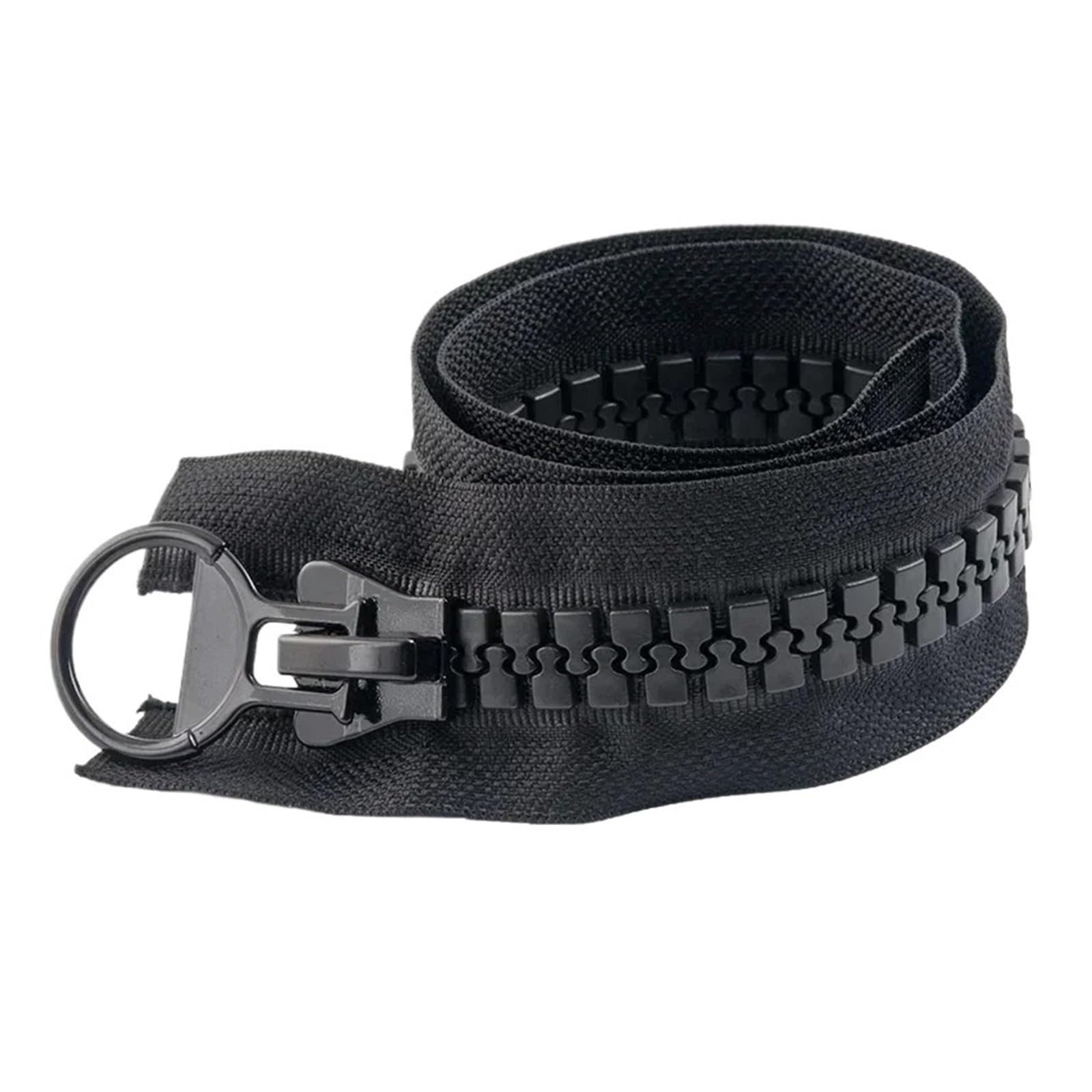 Chiusure Lampo Resina 20# 60/75/80/100/150/200cm Extra Large cerniera in resina piumino giacca cerniere Open-End accessori di riparazione zip sostituibili(Black,400cm)
