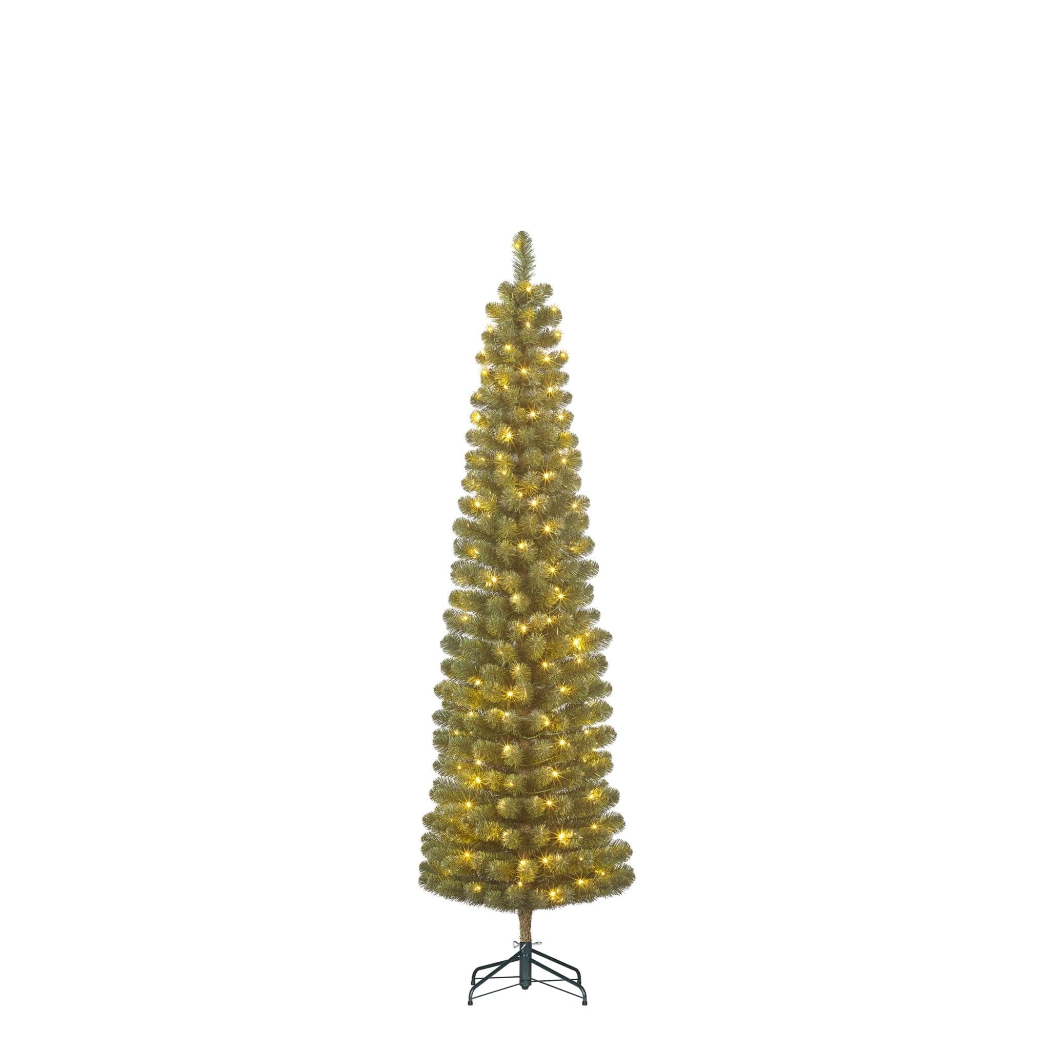 Sapin artificiel étroit haut de gamme Charlton vert H185 cm