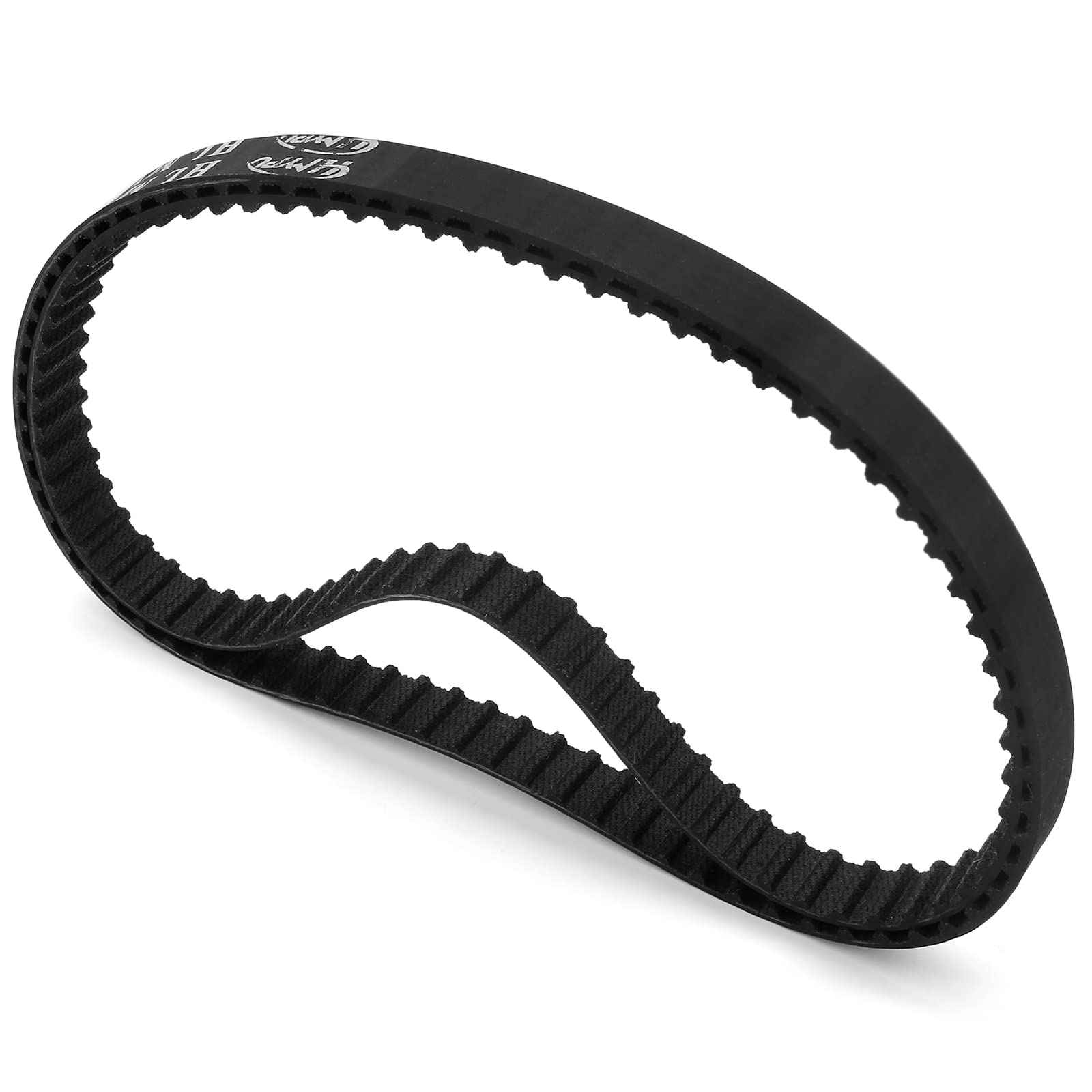 Suiwotin 2pcs 150XL Timing Belt 75 Teeth Rubber Drive Belt 5mm Pitch 10mm Width Black Geared Belt (150XL037)