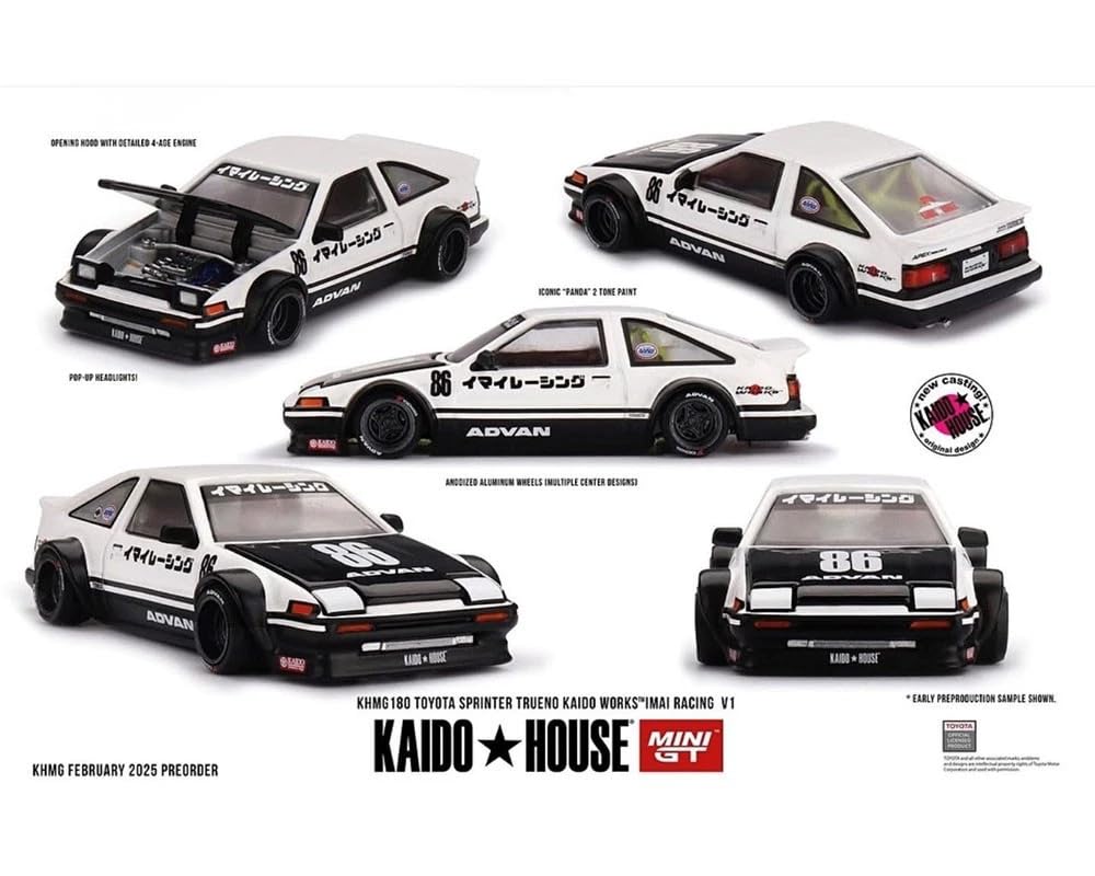 Amazon | KAIDO HOUSE x MINI GT 1/64 トヨタ AE86 スプリンタートレノ
