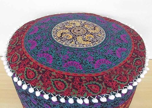 Miniatura 5 de Cojín otomano con estampado de mandala de langosta, diseño de mandala, estampado de junga, estilo bohemio, decoración de dormitorio, reposapiés,