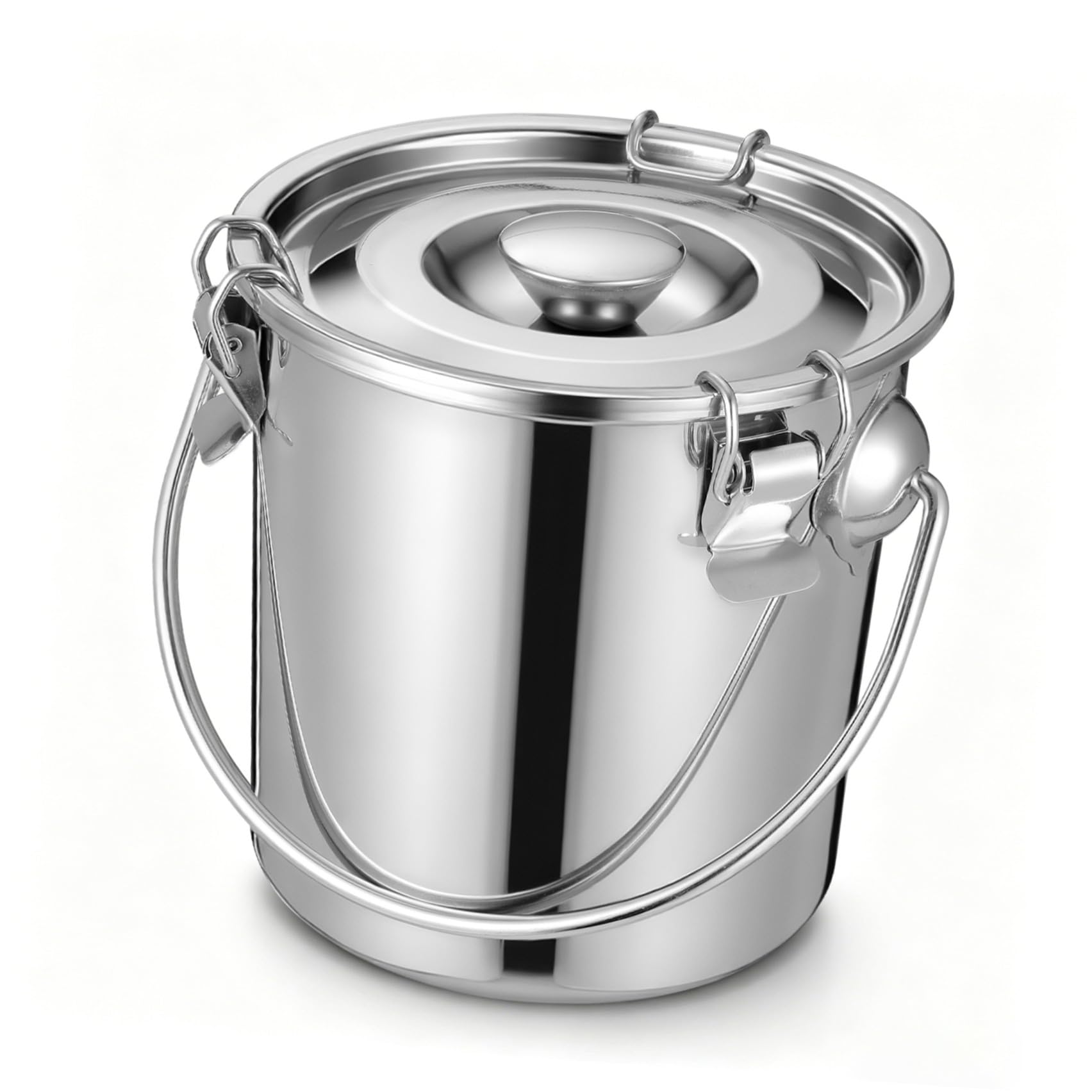 HEALLILY Contenitore da 3l con Chiusura a Scatto Sicura e Resistente in Inossidabile Ermetico per Domestico e All'aperto