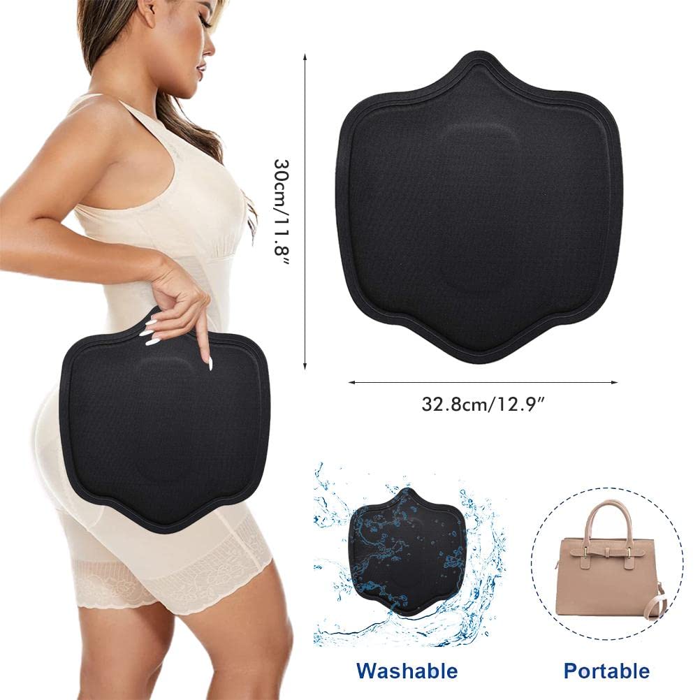 Back Compression Pad Foam Back Board Lumbar Molder, Tummy Tuck Pressure Plate for Liposuction and BBL Post Surgery (oval)