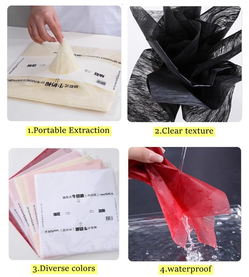 Papier d'emballage de fleurs imperméable pour éliminer les risques de déchirure - 5
