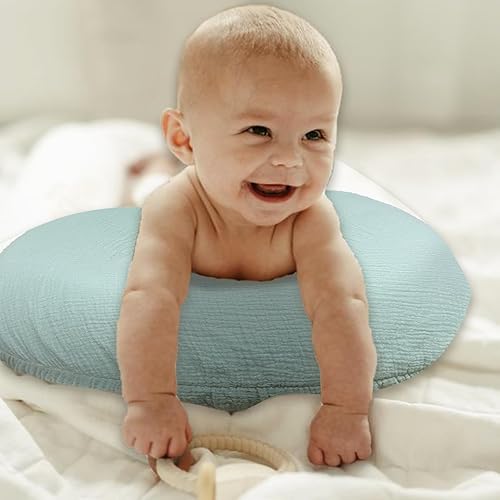 Miniatura 6 de Funda de almohada de lactancia, muselina de algodón, funda extraíble para almohadas de lactancia, paquete de 2 fundas de almohada, almohada de