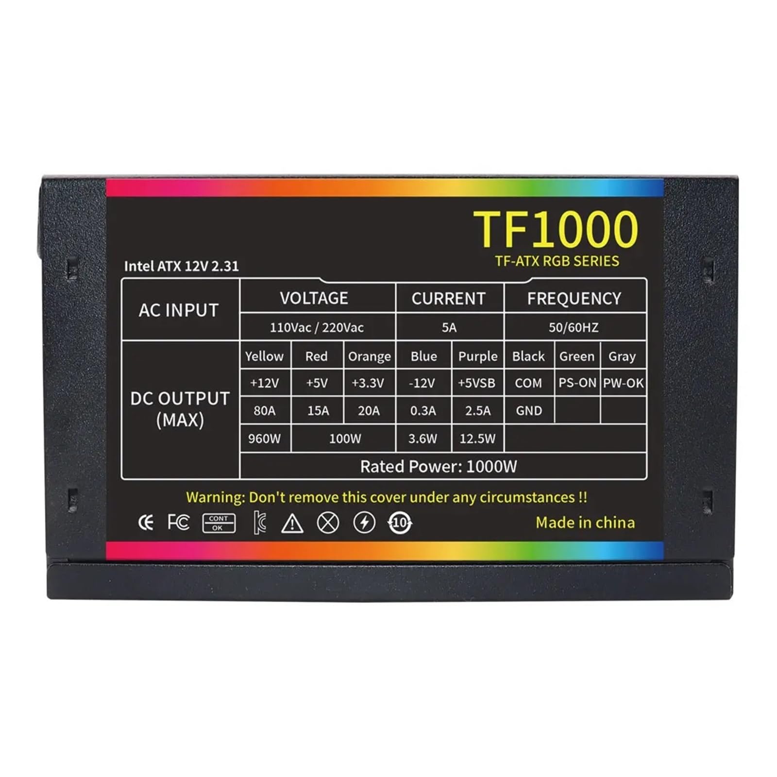 Alimentation PC 1000 W pour éliminer les coupures de courant sur ordinateur de jeu