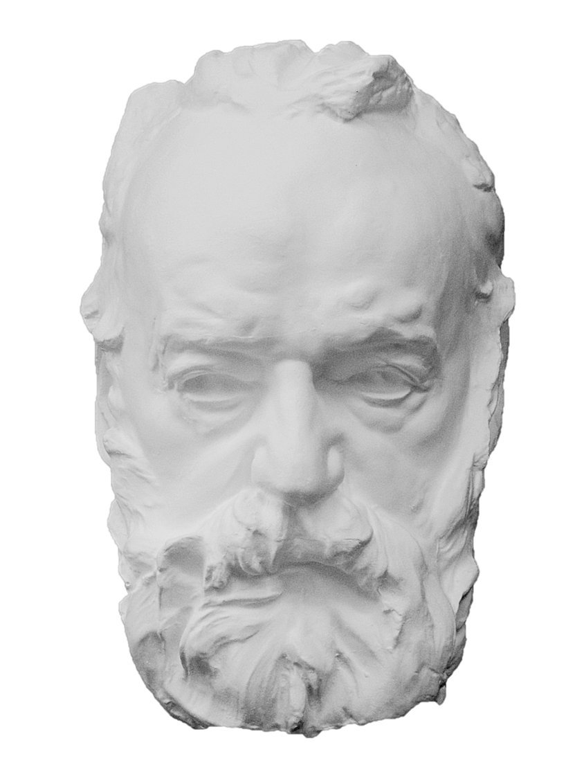 Amazon.co.jp: 石膏像 M－489 ヴィクトル・ユゴー半面 H．32