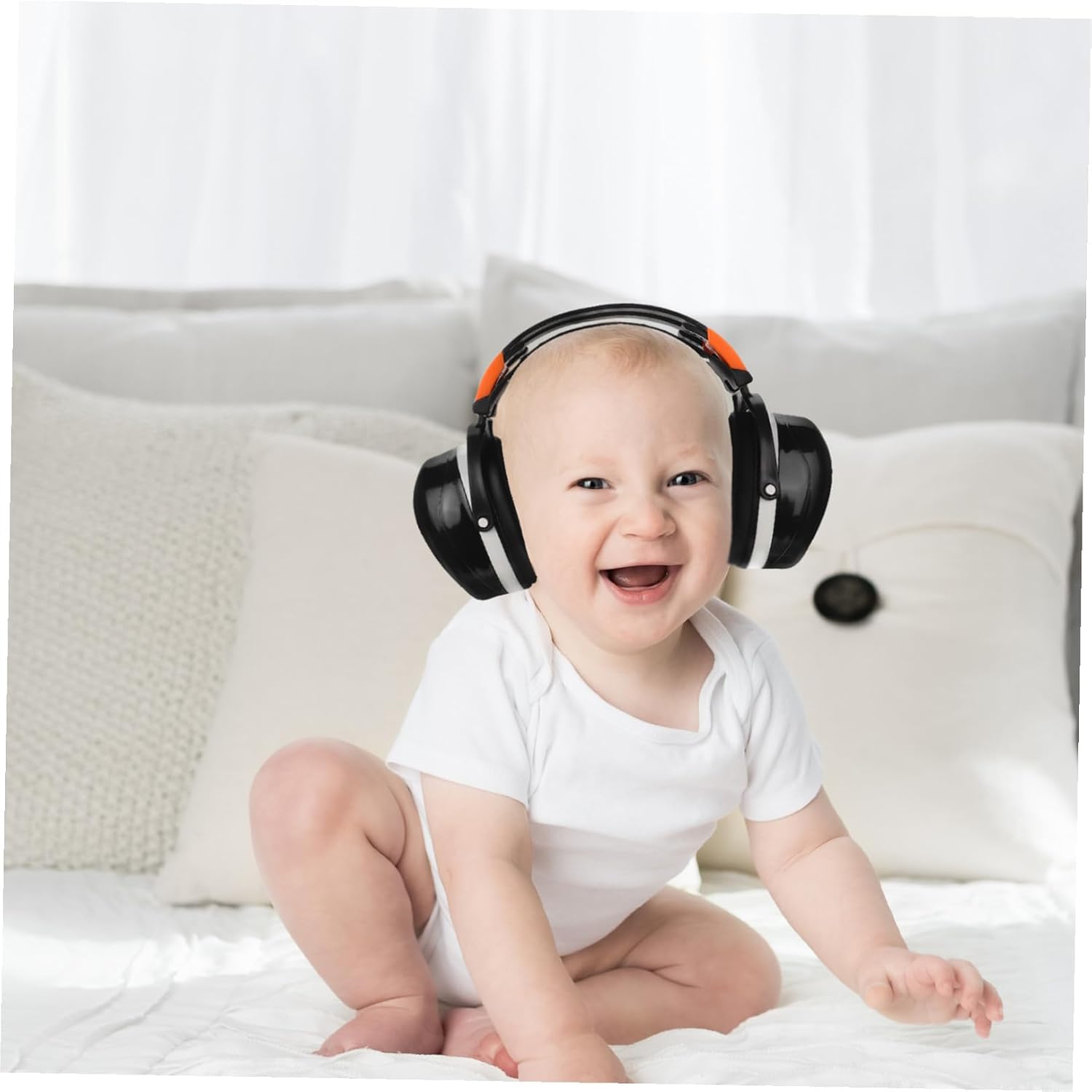 Noise Reduction Ear Muffs for Adjustable Hearing Protection Headphones Soundproof Earmuffs for Sleep Learning Noise Cancelling Ear Protection