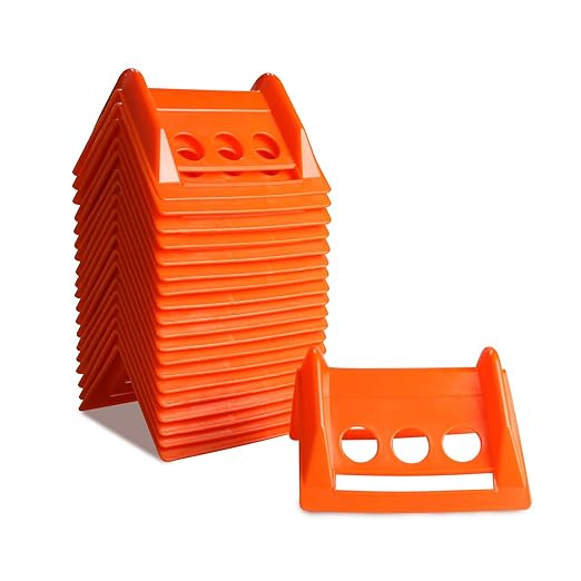 ENJ 20 Pack Flatbed Edge Protector, Edge Corner Tie Down Protector for Up to 4 Inch Straps, Protects Cargo Edges, Flatbed Accessories Plastic Protector