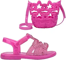 Mini Melissa + Bolsa Luminous Baby Lilás Glitter 37865-25