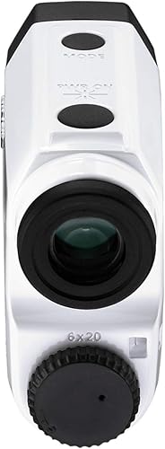 Miniatura 6 de Nikon Coolshot 20i GII - Telémetro de pendiente láser de golf, versión estándar blanco con borde amarillo, talla M